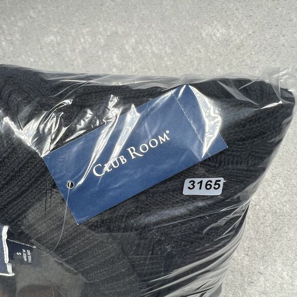 Club Room Sweater Mens Small Black Chunky Shawl Collar Cardigan NWT MSRP $70 - Picture 8 of 8